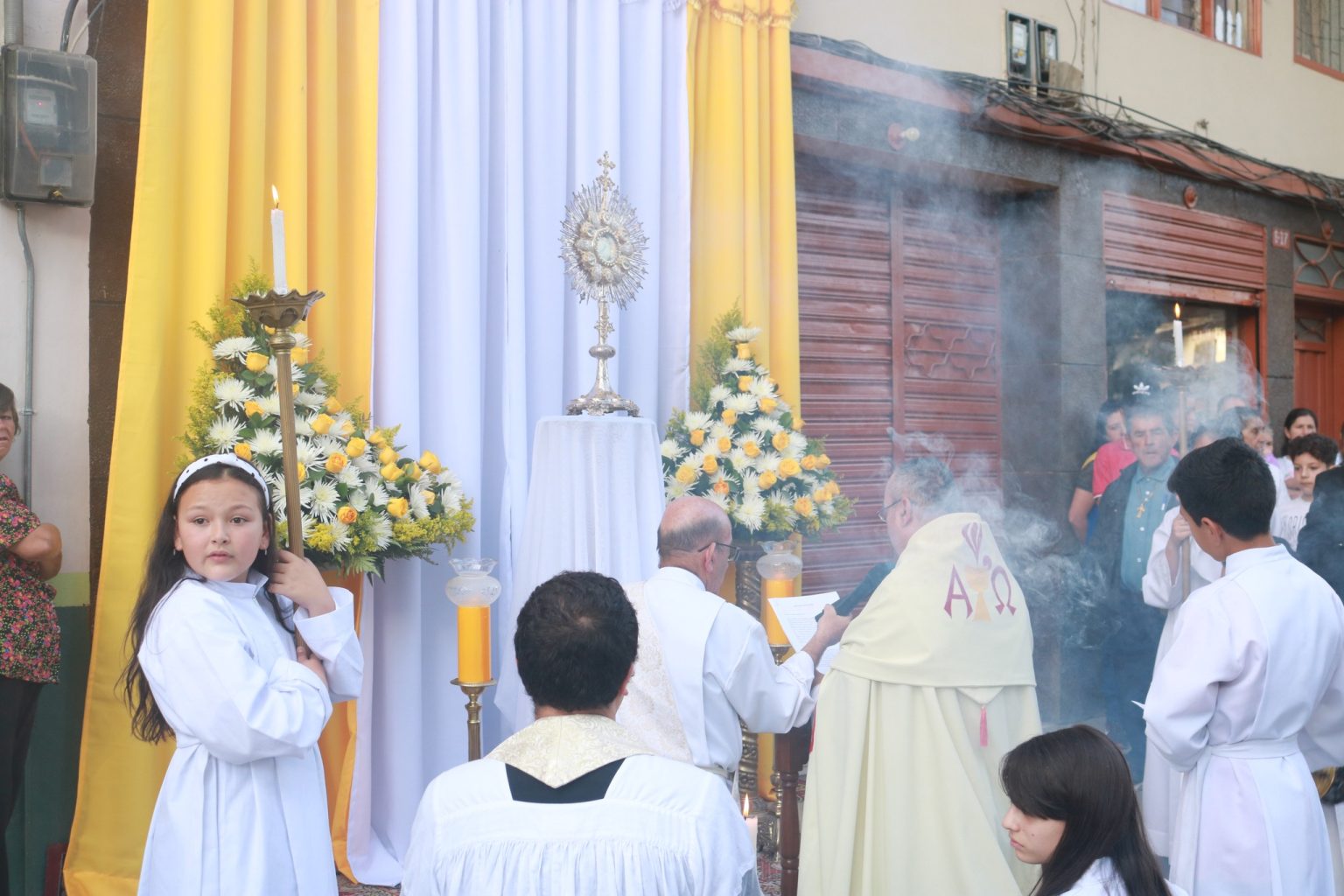 Fiesta del Corpus Christi por las calles de Aguadas - Inmaculada FM